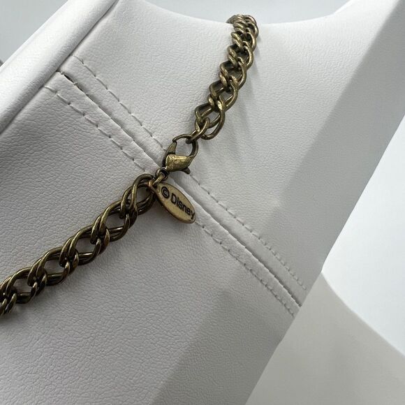 Disney Alice in Wonderland Steampunk Watch Necklace- Antique Gold/Bronze - Picture 4 of 4